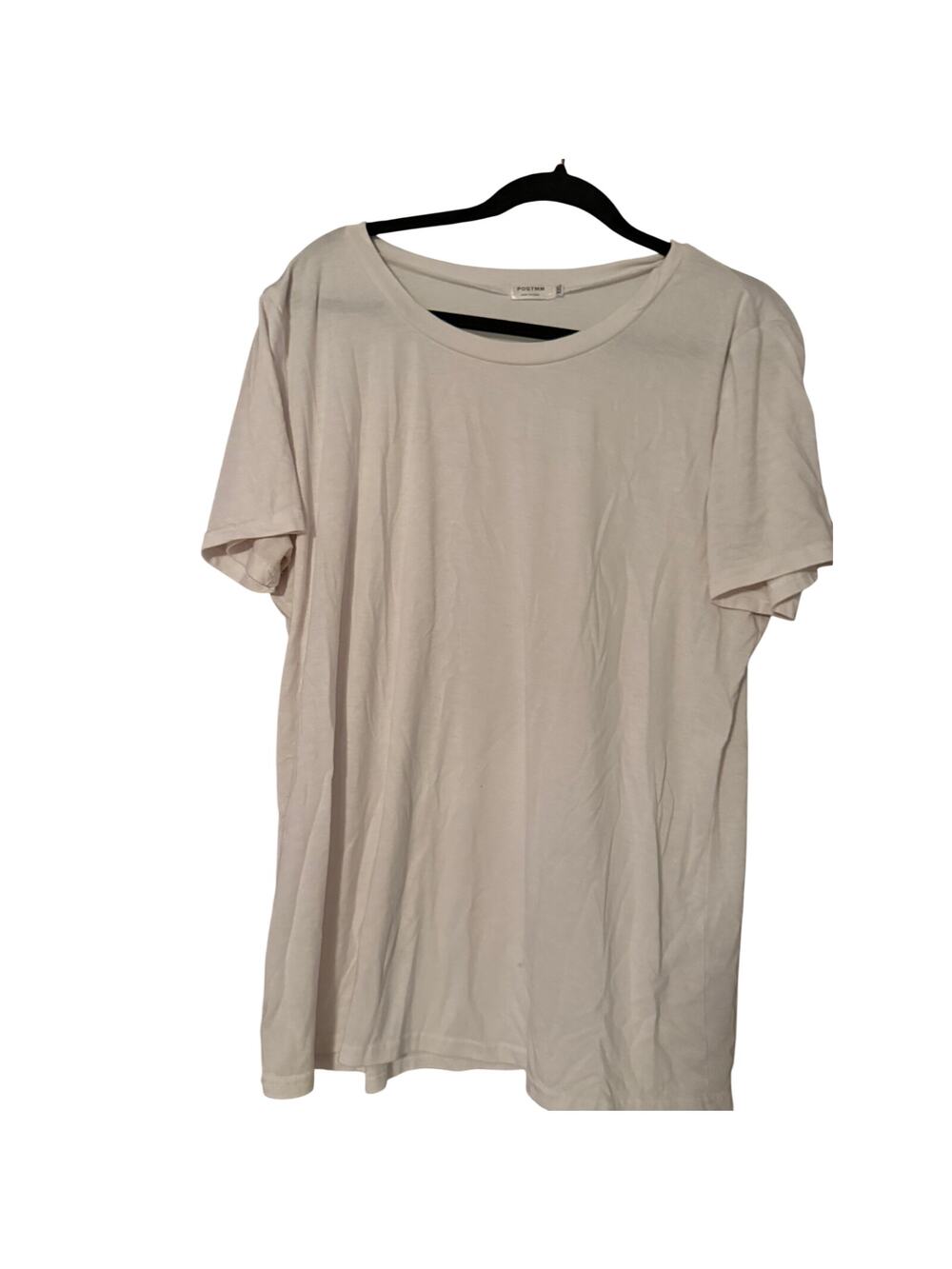 POGTMM Women's White Basic Short Sleeve Stretch T-Shirt Size XL